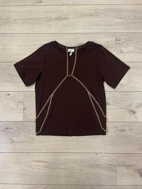 T-shirt con Body Chain