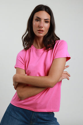 T-shirt girocollo cotone
