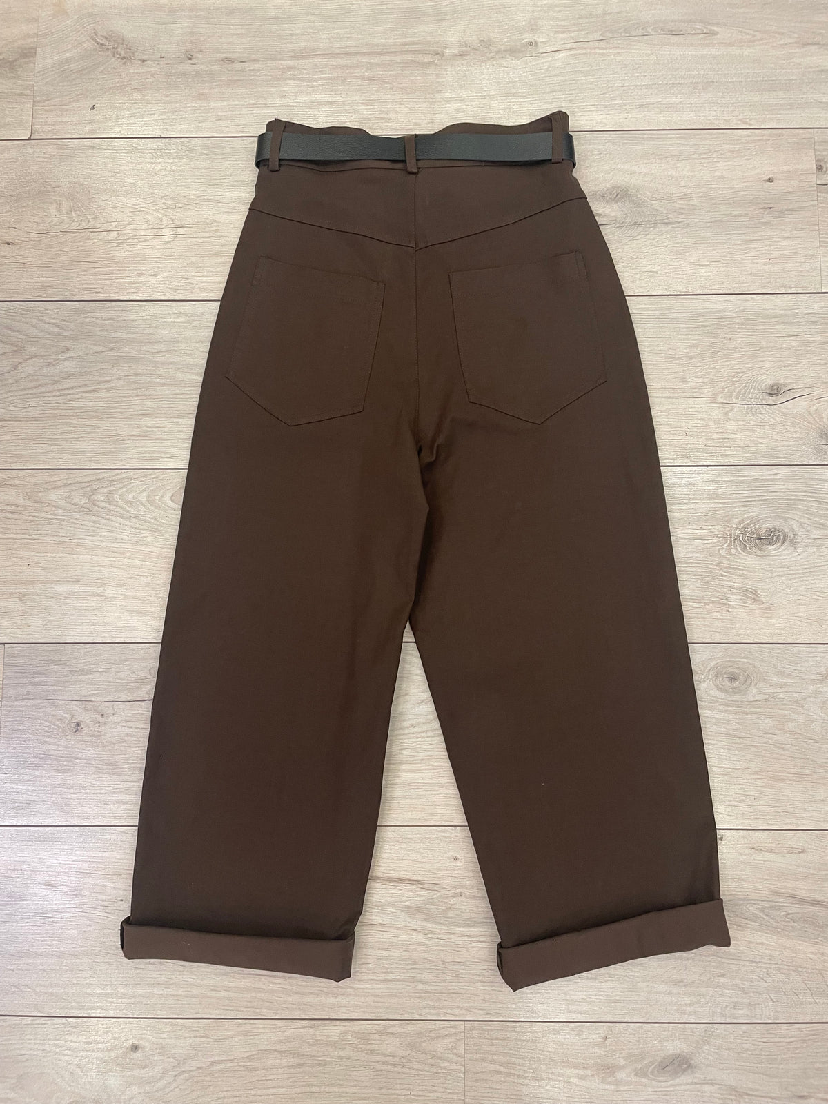 Pantaloni Baggy con Cintura