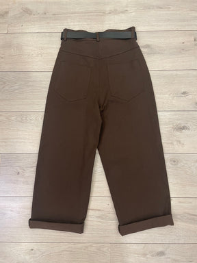 Pantaloni Baggy con Cintura