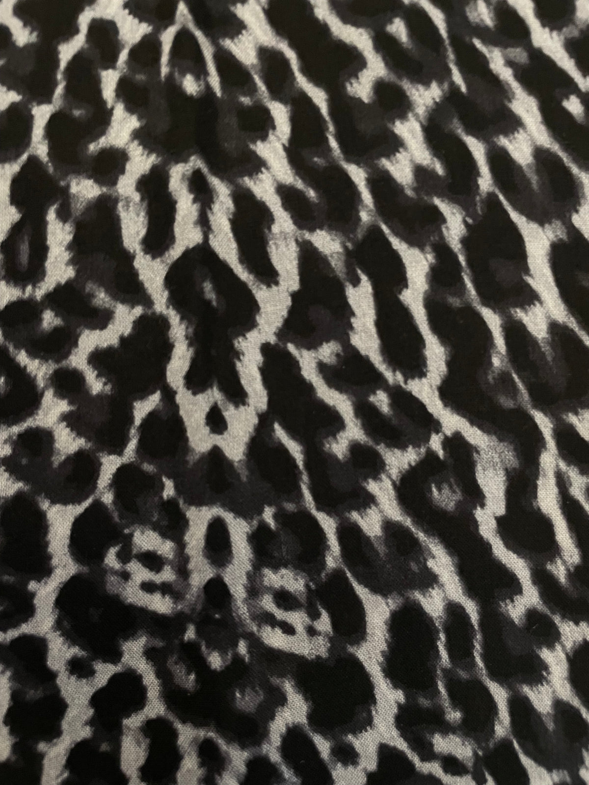 Pantalone animalier grigio banda nera