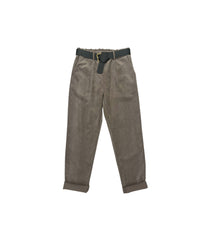 Pantalone boyfriend in velluto