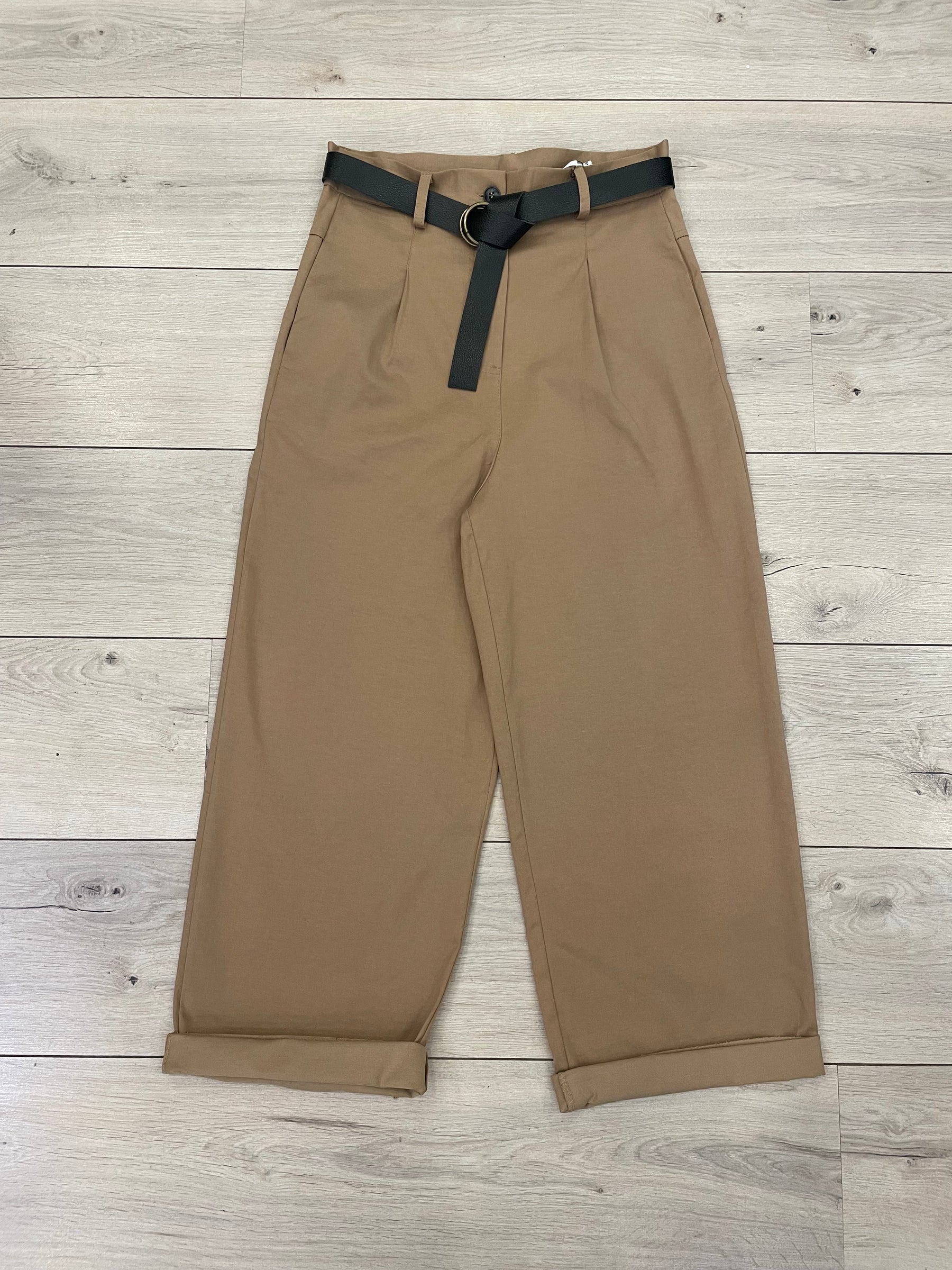 Pantaloni Baggy con Cintura