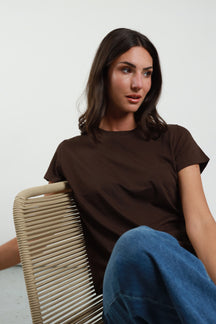 T-shirt girocollo cotone