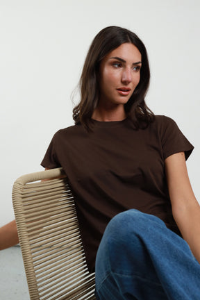 T-shirt girocollo cotone