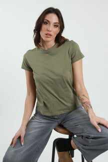 T-shirt girocollo cotone