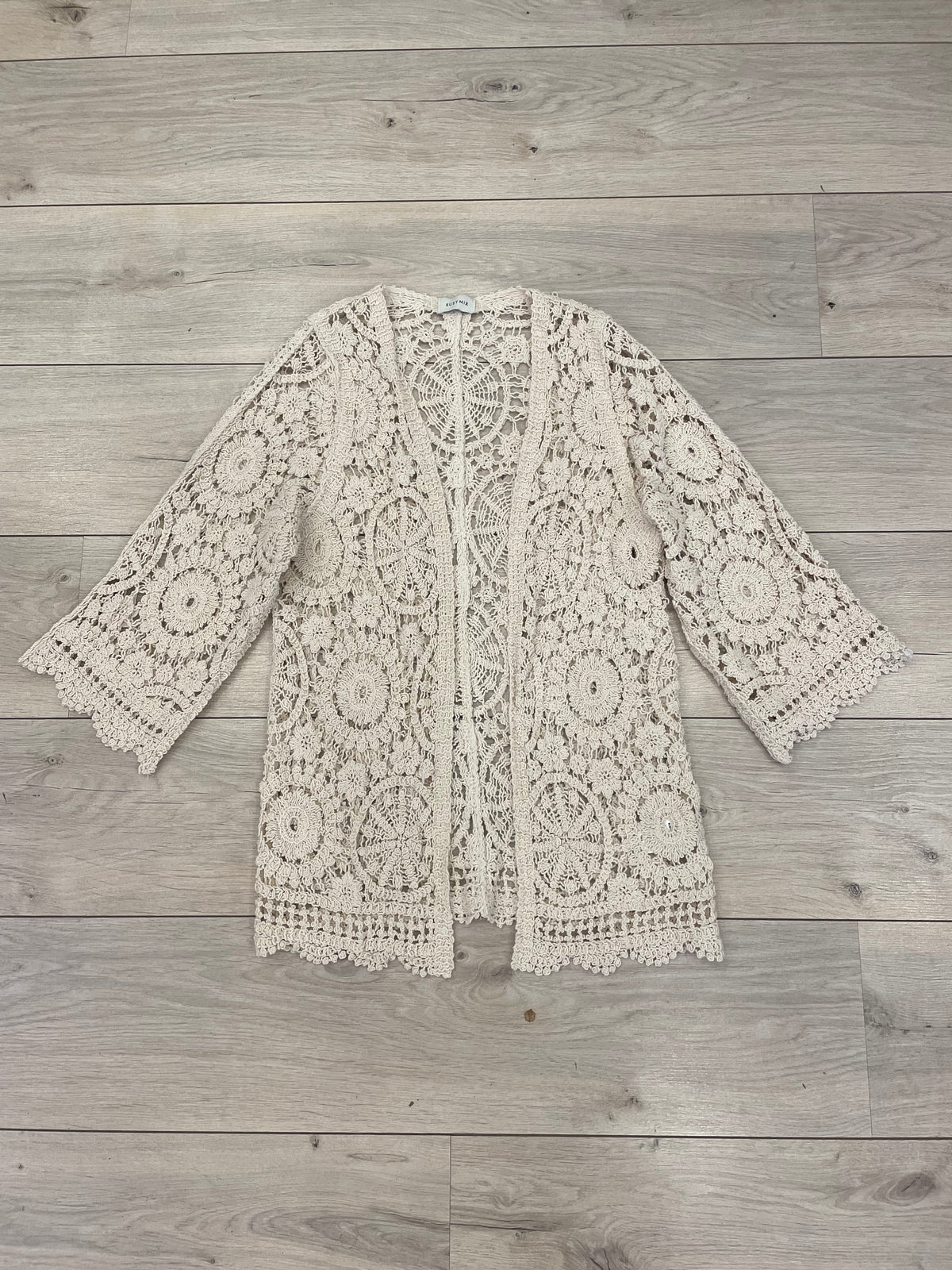Cardigan macramè