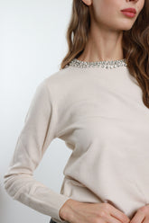 Maglia Girocollo Strass
