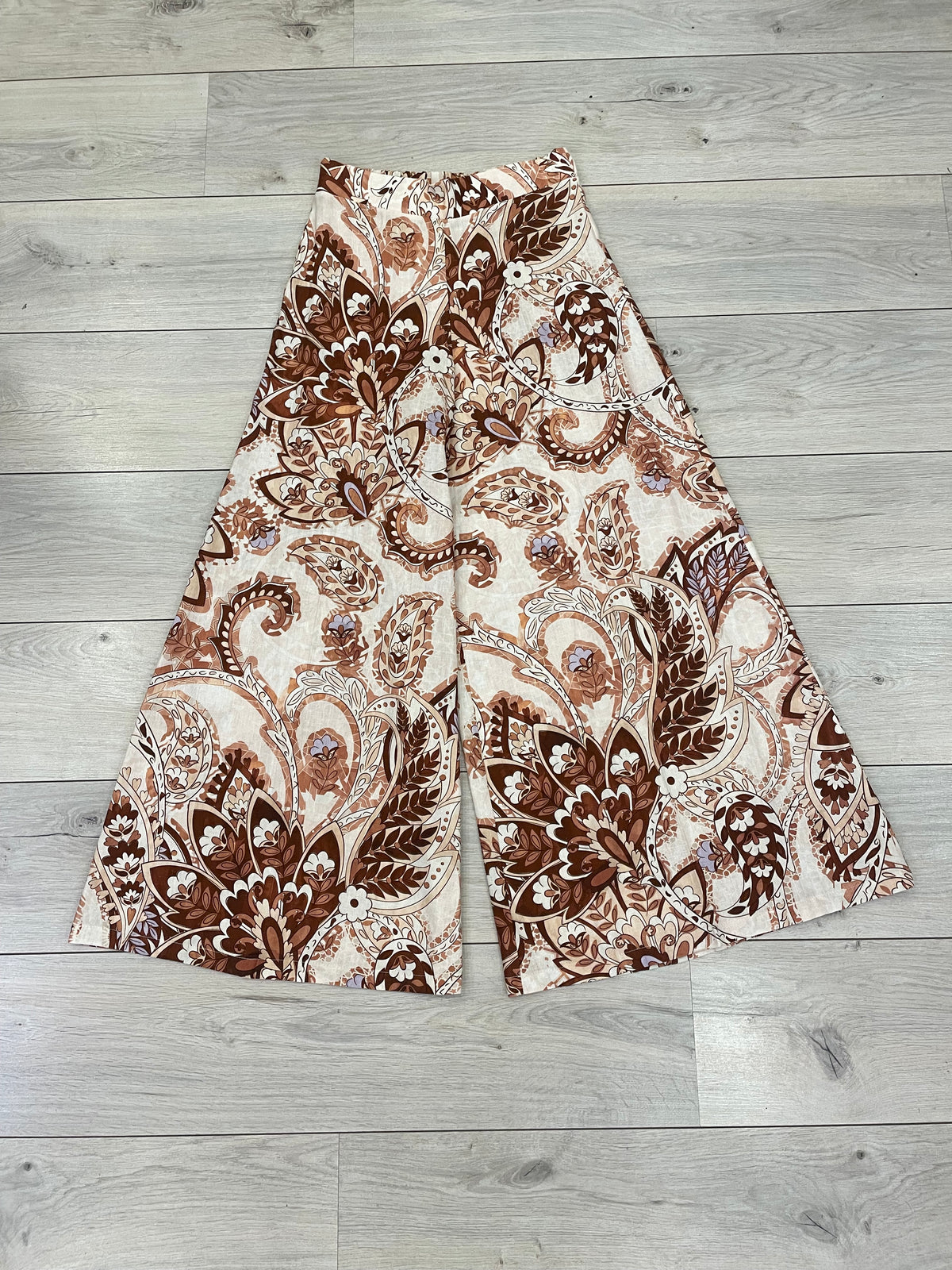 Pantalone ampio lino viscosa