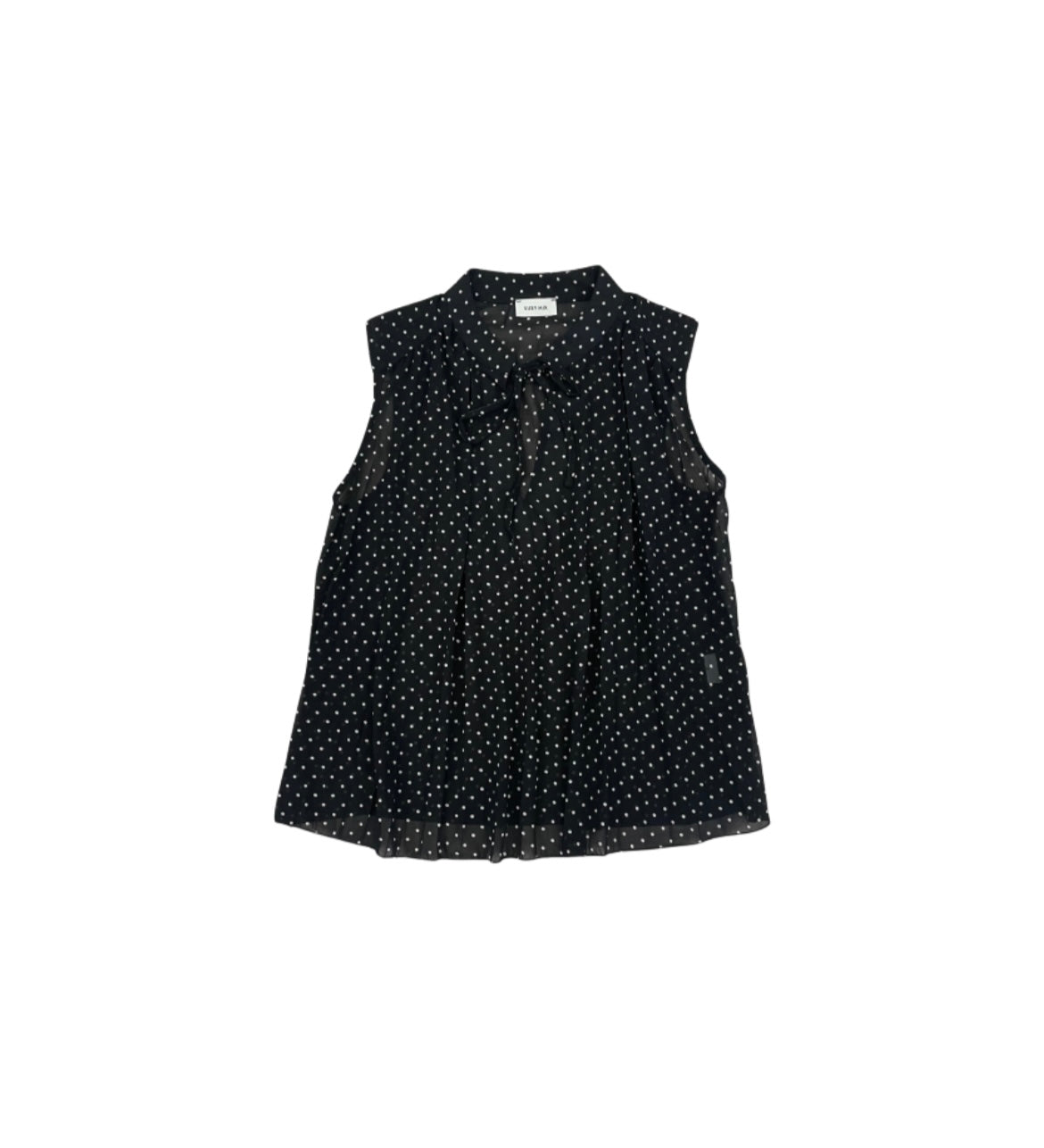 Blusa pois plissettata