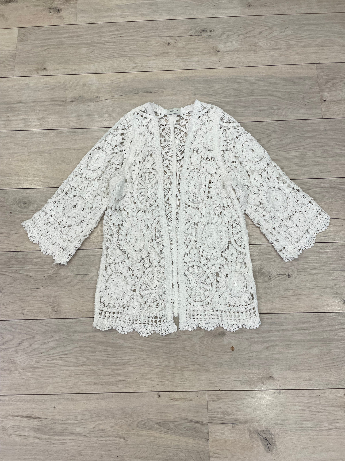 Cardigan macramè