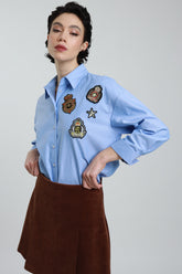 Camicia con patches