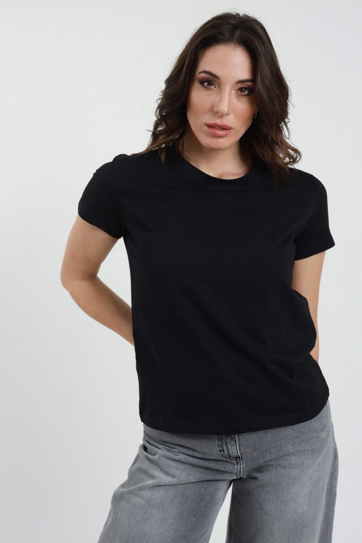 T-shirt girocollo cotone