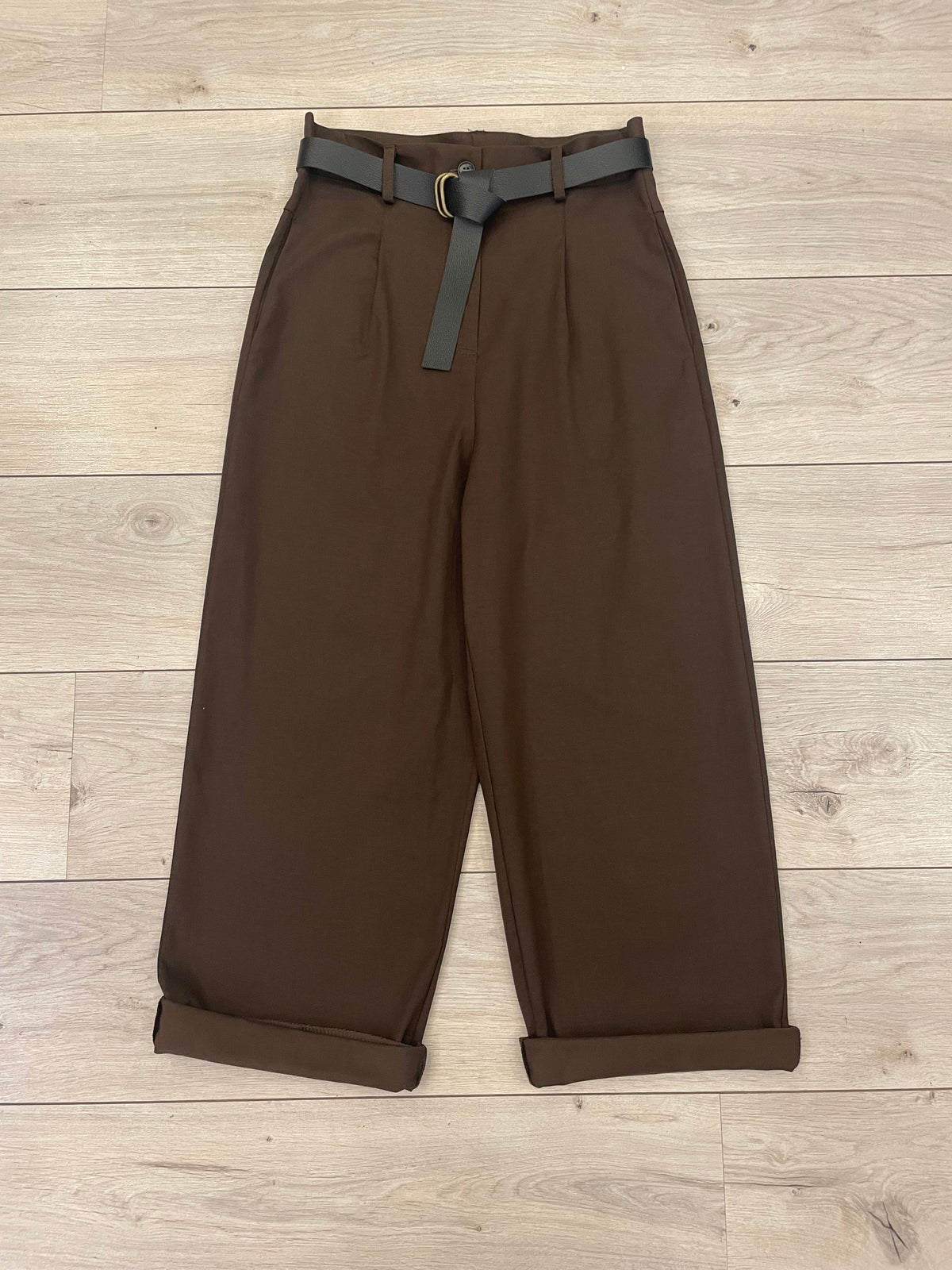 Pantaloni Baggy con Cintura